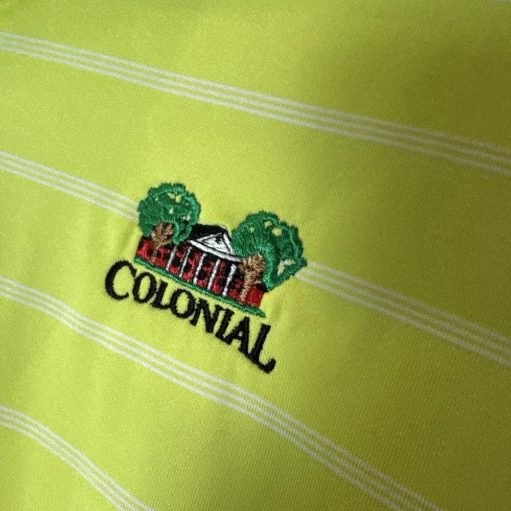 Adidas Polo Shirt Mens XL Puremotion Colonial Country Club Golf Logo Shirt